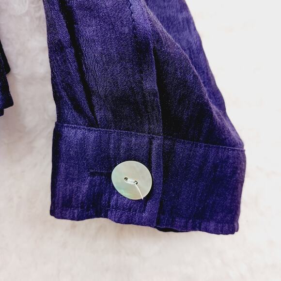 Jacket Size M Preppy Revival Jacket Hidden Pockets Mother of Pearl Quiet Luxury - Picture 12 of 16